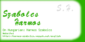 szabolcs harmos business card